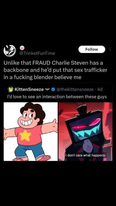 Never thought I would see Steven universe being glazed