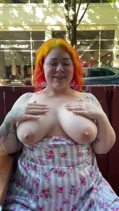 i wish i could have my chubby tits out 24/7