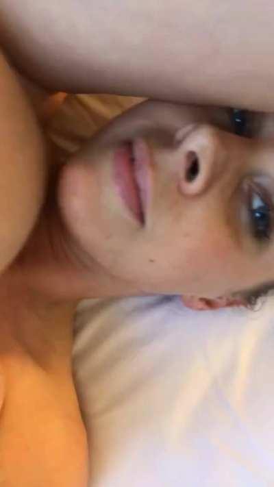 Caught in a booby-trap (almost sure this is Gianna Michaels)