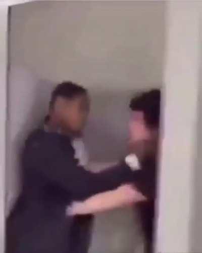 Guy gets choked (sound on at end)