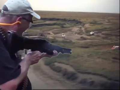 Uncovered footage of Hickok45 committing war crimes with his M60 . (Circa 1968, Colorized)