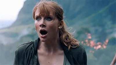 Bryce Dallas Howard when she see how hard she makes us