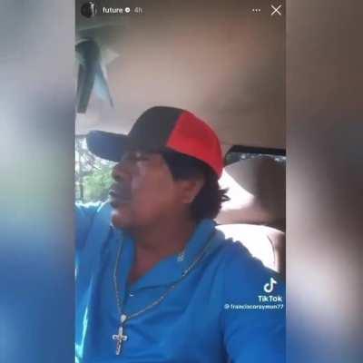 Cartel member in Mexico listening to Future