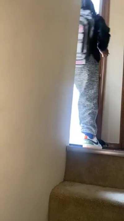 Kids thought they were home alone.