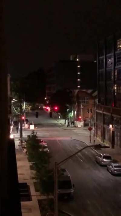 Seattle protestor yells at local residents with a megaphone at midnight to stop whining about her whining