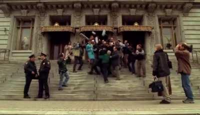 Anyone else think the sound effects used in this scene were really out of place?