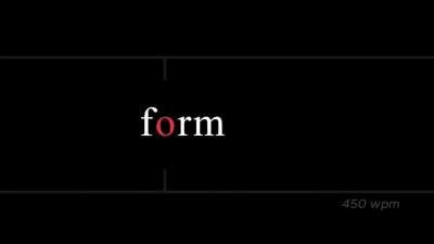 This speed reading training starts at 300wpm and end at 900wpm