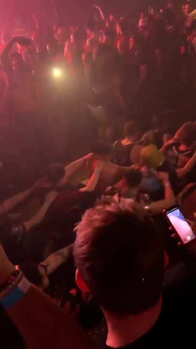 Mosh Pit turned Row Pit