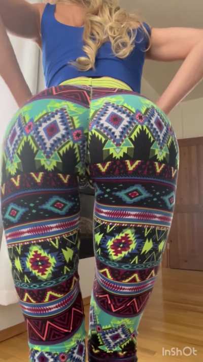 Hopefully my new workout pants grab my gym crush's attention.