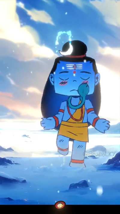 Here's the calmer version, the real one would burn up all of existence. Har Har Mahadev