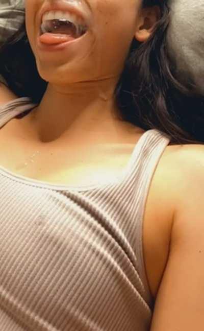 Always fun to blow bubbles with sperm after a good facial ;)