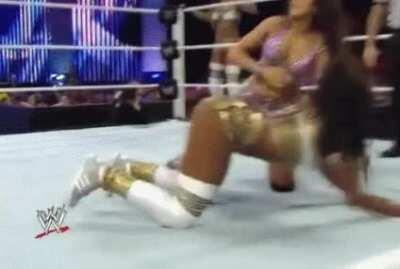 Naomi spanked by Layla.