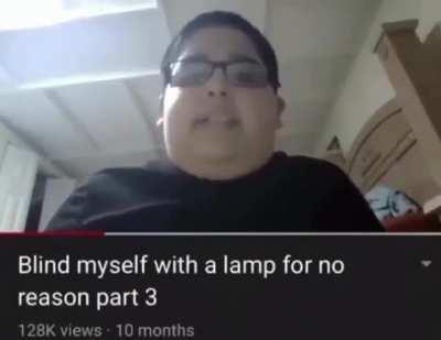 Kid Melts His Eyes Out…