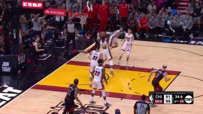 [Highlight] Bam Adebayo gets a crucial block on Lavine in the final seconds of the 4th quarter