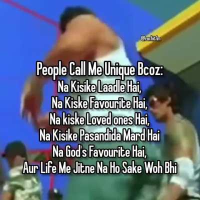 Any unique guy like me?