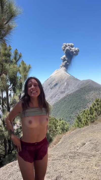 God Intended for her to erupt with the volcano 
