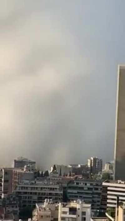 A shocking explosion of fireworks and chemicals in Lebanon. Couple of buildings collapsed and cars got flipped.