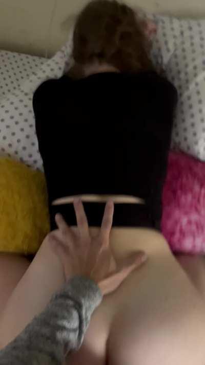 Doggystyle in college dorm