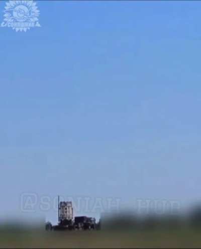 Ukrainian “Patriot” SAM system fires at Russian jet near the frontline, unknown location, published November 2025