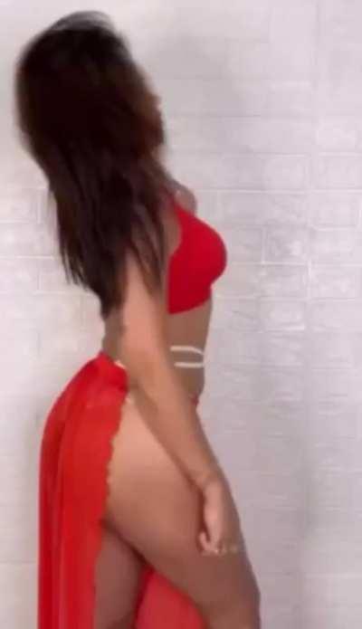 Sofia Ansari striping showing her curvy ass