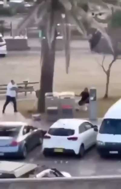 A Hero saves countless lives by tackling and taking the weapon of one of the shooters in today’s mass shooting at Bondi Beach in Sydney Australia