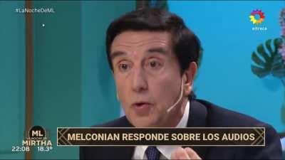 No era que eran hechos con inteligencia artificial los audios de Melconian?