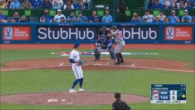 [Highlight] [Highlight] Bo and Vladdy combine for a stellar defensive play to get Donaldson to end the inning