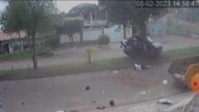 Driver Is Thrown Out Of His Car After Colliding With A Tree