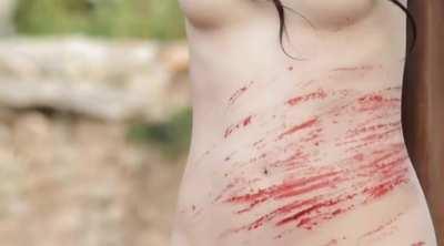 Whipped in front of the approving angry mob - Amy Hesketh in Olalla (BO2014)