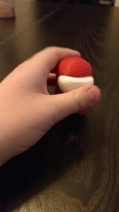 I 3D printed this among us player and it can both be alive and dead