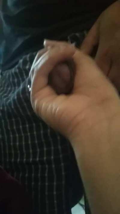 Heating the engine before the action.