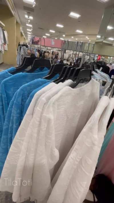 Since the dressing rooms were closed..