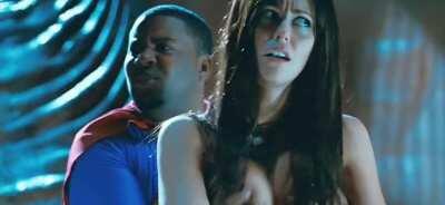 In this scene Diora Baird ordered kenan to grope her boobs in this scene in Stan Helsing. Imagine groping her natural silky breasts