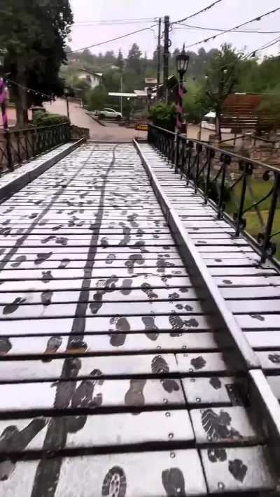 Nev&oacute; en Primavera en La Cumbrecita , C&oacute;rdoba