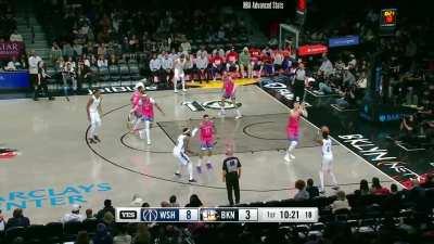 [Highlight] Kristaps Porzingis does the Korent Kontest and Edmond Sumner misses the 3.