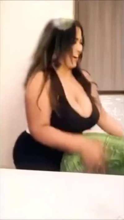 Lesbian ass humping her big booty friend