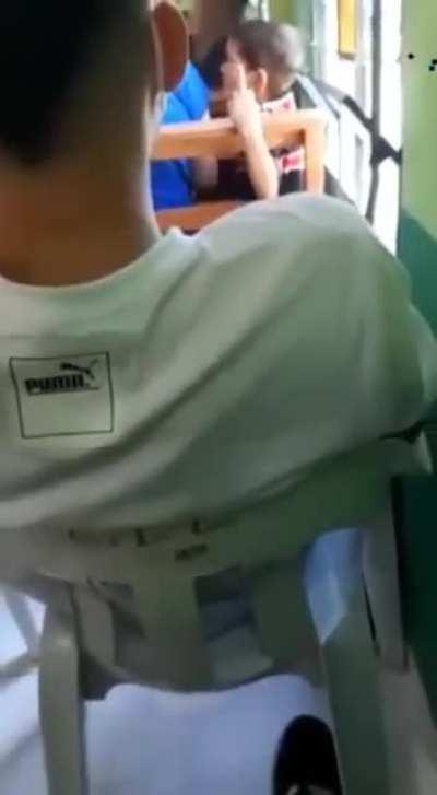 to flipping off strangers behind mother's back