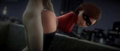 Elastigirl in sexy doggystyle (FPSBlyck)