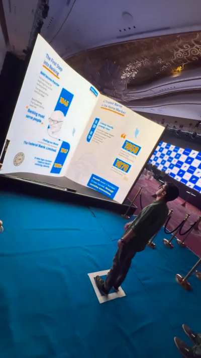 Interactive LED Book - using Touchdesigner and flexible LED cabinets