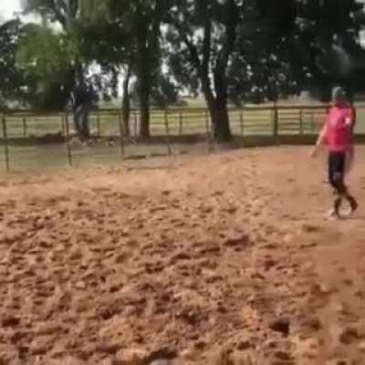 Taunt a bull and not watch where you’re going? What’s the worst that could happen?