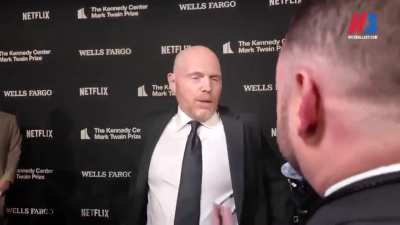 Bill Burr gives a Journalism 101 class on the red carpet: "You journalists need to get your balls back"