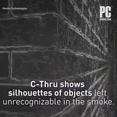 Eyepiece lets firefighters see through smoke and in darkness