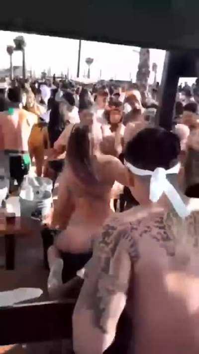 Riding BBC in front of a crowd