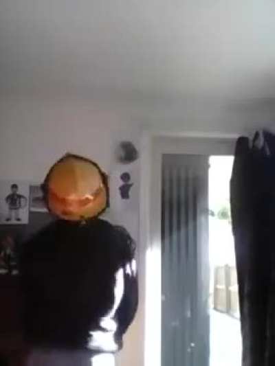 The glowies are communicating to him through his hat