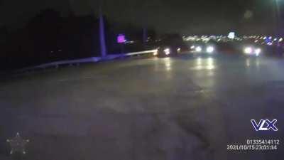 HMFT after I, a sheriff’s deputy, am struck by a fleeing SUV.