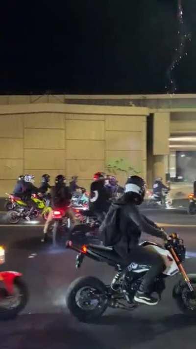 Out for a casual cruise with the homies