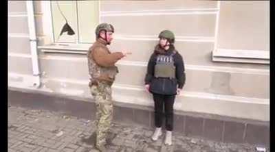 To be a war correspondent in Ukraine, and not flinch during the interview