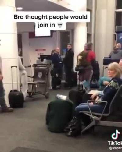 to get people to join in