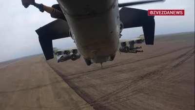 ru pov: Russian Ka-52 and Mi-28 attack helicopters somewhere in Ukraine - unknown date