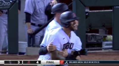 [Highlight] David Peralta walks-off, or rather limps-off, the Rockies after getting HBP for the D-Backs win.